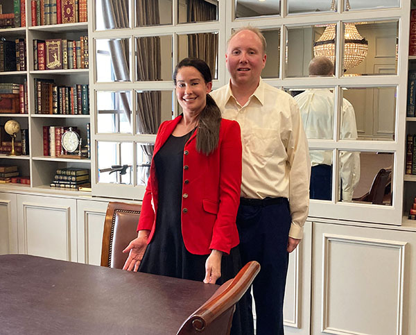 Chris Levy and Cari Cantillo at The Wanderers Club — Wellington FL, August 18 2021.